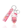 Hello Kitty Acrylic Liquid Popsicle Keychain In Metallic
