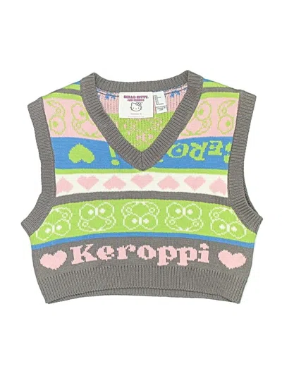 Pre-owned Hello Kitty And Friends X Forever 21 Sweater Vest In Green