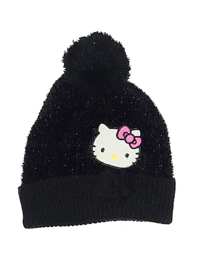 Pre-owned Hello Kitty Kids' Beanie Hat In Black