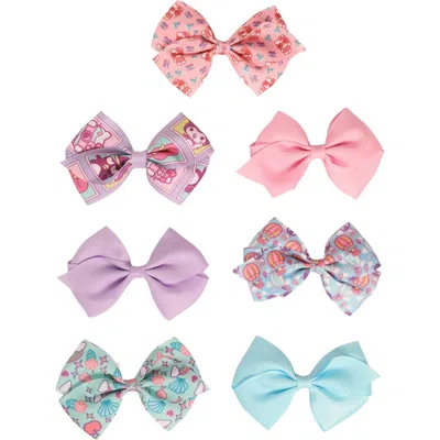 Hello Kitty Kids'  Bows For Hair 7-piece Set Sanrio Hair Accessories In Multi