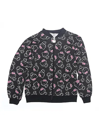 Pre-owned Hello Kitty Kids' Cardigan Sweater In Black
