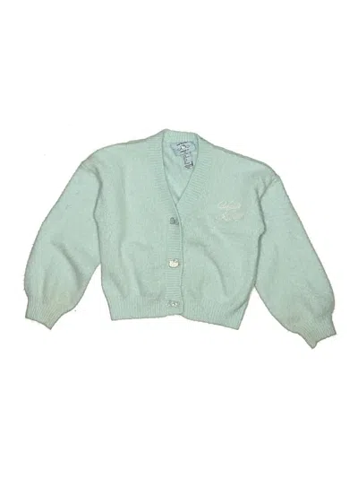Pre-owned Hello Kitty Kids' Cardigan Sweater In Green
