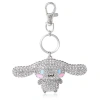 Hello Kitty Cinnamoroll Crystal-embellished Keychain Travel Bag Charm In Silver