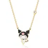 Hello Kitty Crystal Kuromi Necklace In Gold