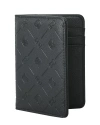 Hello Kitty Embossed Passport Holder In Black