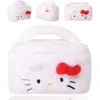 Hello Kitty Fluffy Travel Cosmetic Bag In White
