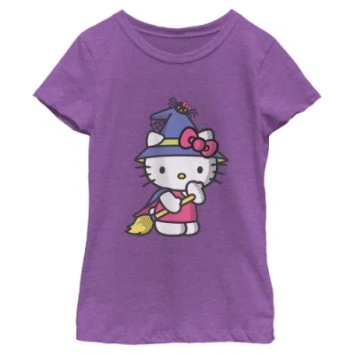 Hello Kitty Kids' Girl's  Halloween Party Costume  Graphic T-shirt In Purple