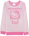 Hello Kitty Girls 7-14 Long Sleeve Debossed Pull-on Sweater In Pink