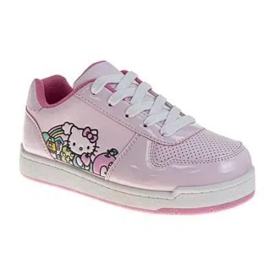 Hello Kitty Girls Round Closed Toe Slip-on Shoe In Pink