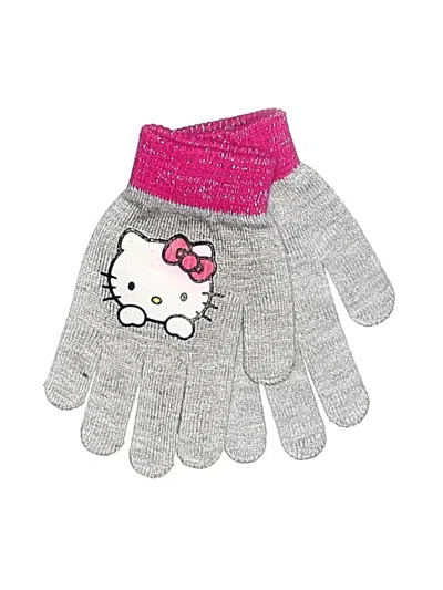 Pre-owned Hello Kitty Kids' Gloves In Gray