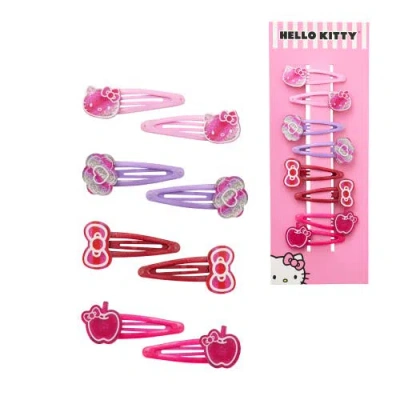 Hello Kitty Kids'  Hair Clips 8-piece Set For Hair Sanrio Gift In Pink