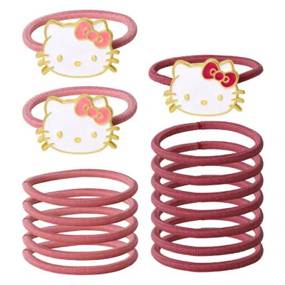 Hello Kitty Hair Ties Pack Of 15 Official License, Elastic Bands For Hair In Multi