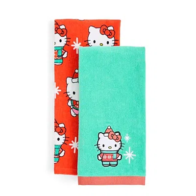 Hello Kitty Hand Towel In Green