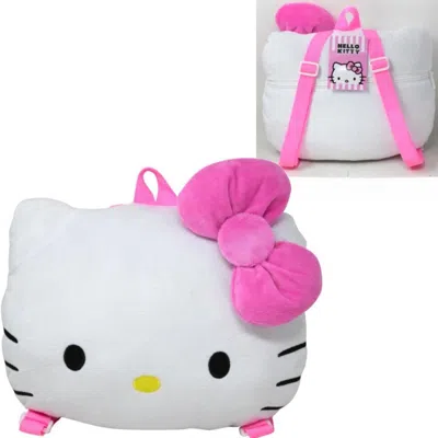 Hello Kitty Kids' Head Shaped Plush Backpack 10x13 Character Style In White