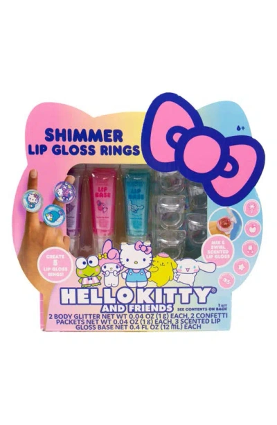 Hello Kitty Kids' ® Helly Kitty & Friends Shimmer Lip Gloss Rings In Pink Multi