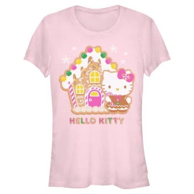 Hello Kitty Junior's  Gingerbread House And Kitty Graphic T-shirt In Pink