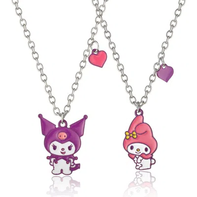 Hello Kitty Kuromi And My Melody Necklace Set In Multi