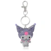 Hello Kitty Kuromi Crystal Keychain Bag Travel Charm In Metallic
