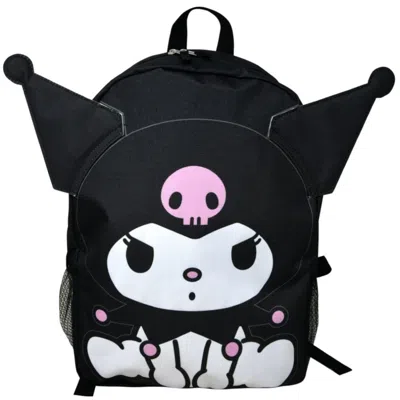 Hello Kitty Kids' Kuromi Front Body 16" Backpack With Ears In Black