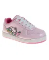 Hello Kitty Little And Big Girls Lace Up Sneakers In Pink