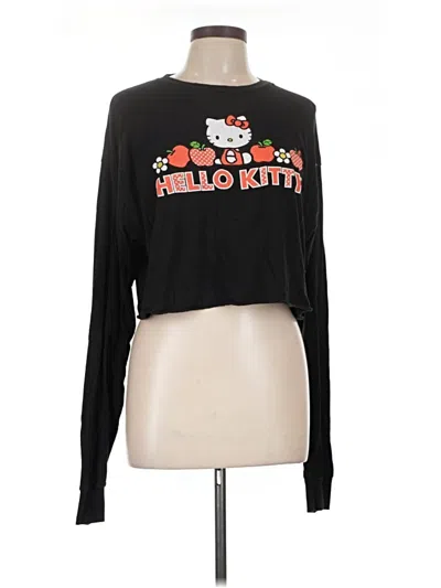 Pre-owned Hello Kitty Long Sleeve T-shirt In Black