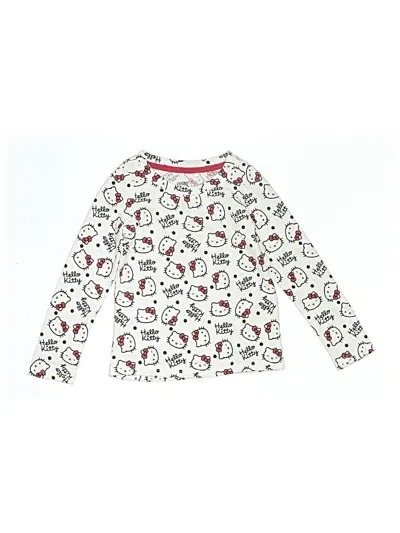 Pre-owned Hello Kitty Kids' Long Sleeve T-shirt In Ivory