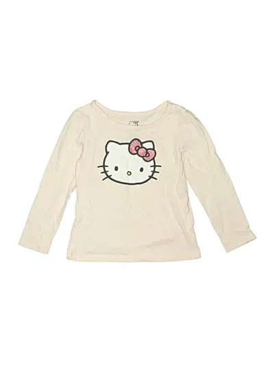 Pre-owned Hello Kitty Kids' Long Sleeve T-shirt In White