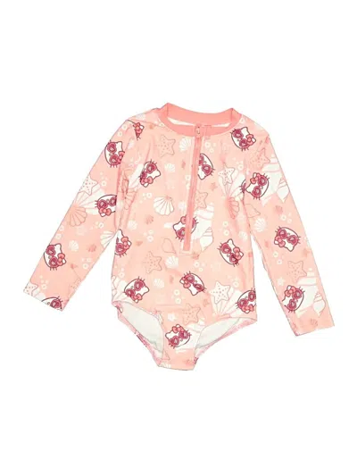 Pre-owned Hello Kitty Kids' One Piece Swimsuit In Pink