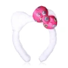 Hello Kitty Plush Headband With Kitty Ears And Pink Bow In White
