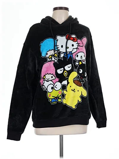 Pre-owned Hello Kitty Pullover Hoodie In Black