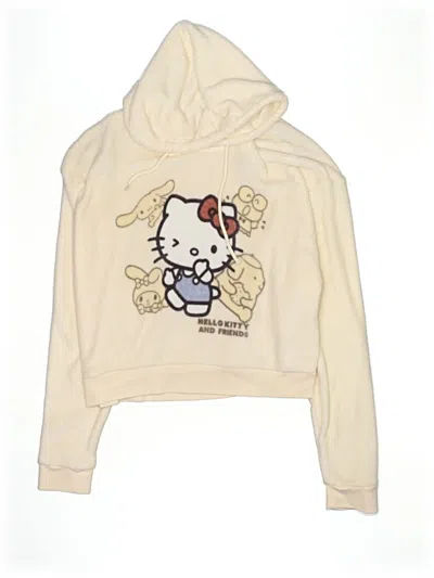 Pre-owned Hello Kitty Kids' Pullover Hoodie In Ivory