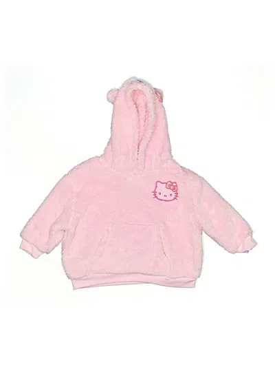 Pre-owned Hello Kitty Kids' Pullover Hoodie In Pink
