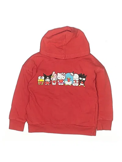 Pre-owned Hello Kitty Kids' Pullover Hoodie In Red