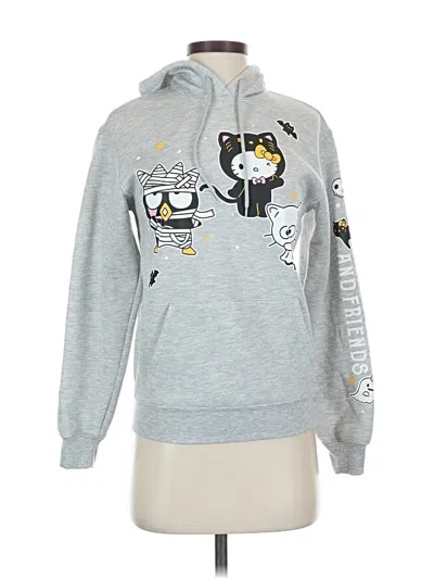 Pre-owned Hello Kitty Pullover Hoodie In Silver