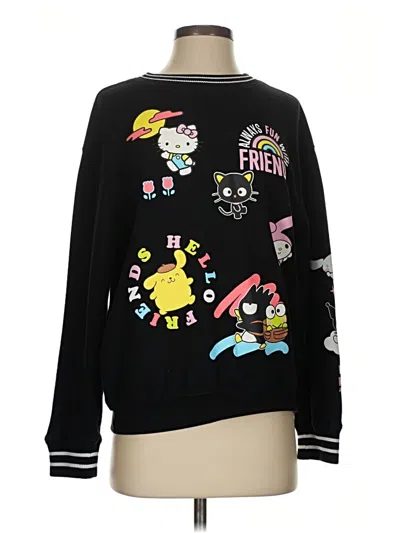 Pre-owned Hello Kitty Pullover Sweater In Black