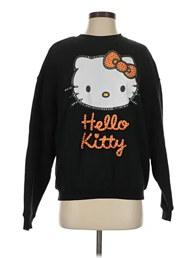 Pre-owned Hello Kitty Pullover Sweater In Black