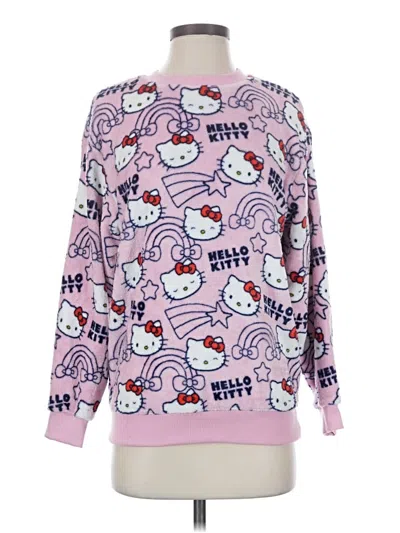 Pre-owned Hello Kitty Pullover Sweater In Pink