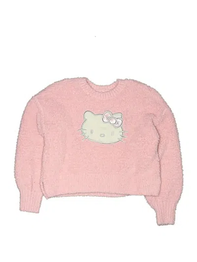 Pre-owned Hello Kitty Kids' Pullover Sweater In Pink