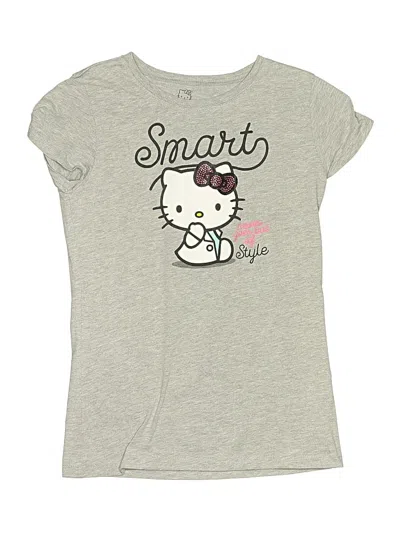 Pre-owned Hello Kitty Kids' Short Sleeve T-shirt In Gray