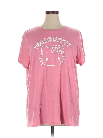 Pre-owned Hello Kitty Short Sleeve T-shirt In Pink