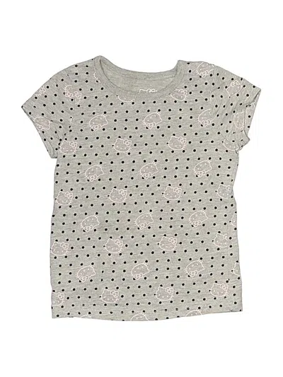 Pre-owned Hello Kitty Kids' Short Sleeve T-shirt In Gray