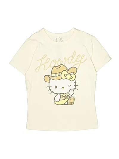 Pre-owned Hello Kitty Kids' Short Sleeve T-shirt In Ivory