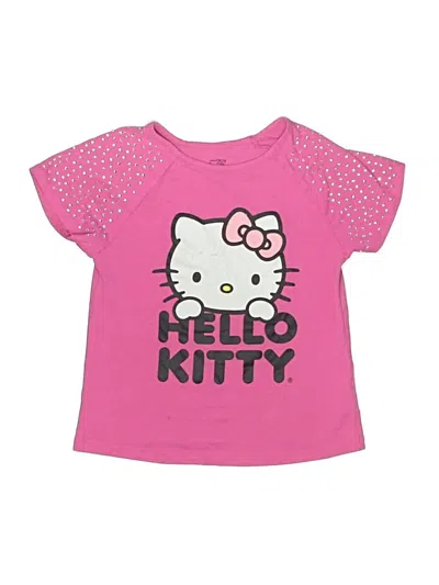 Pre-owned Hello Kitty Kids' Short Sleeve T-shirt In Pink