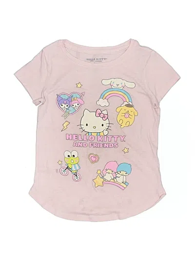 Pre-owned Hello Kitty Kids' Short Sleeve T-shirt In Pink