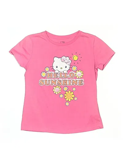 Pre-owned Hello Kitty Kids' Short Sleeve T-shirt In Pink