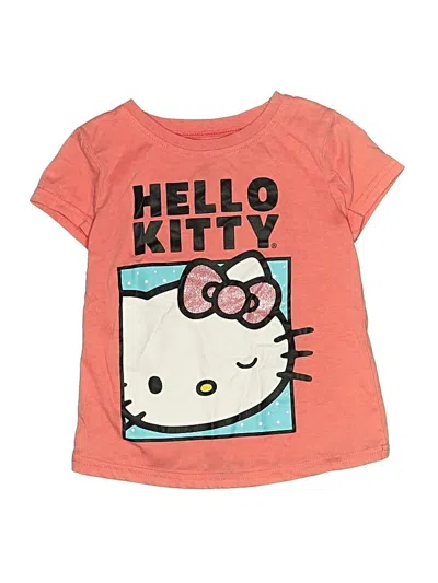 Pre-owned Hello Kitty Kids' Short Sleeve T-shirt In Pink