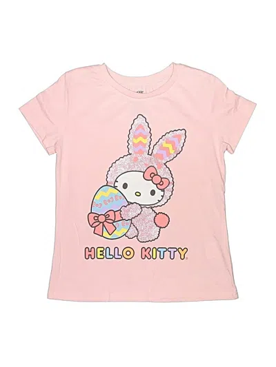 Pre-owned Hello Kitty Kids' Short Sleeve T-shirt In Pink