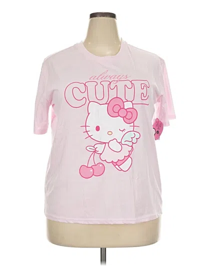 Pre-owned Hello Kitty Short Sleeve T-shirt In Pink