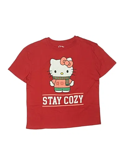 Pre-owned Hello Kitty Kids' Short Sleeve T-shirt In Red