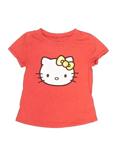 Pre-owned Hello Kitty Kids' Short Sleeve T-shirt In Red
